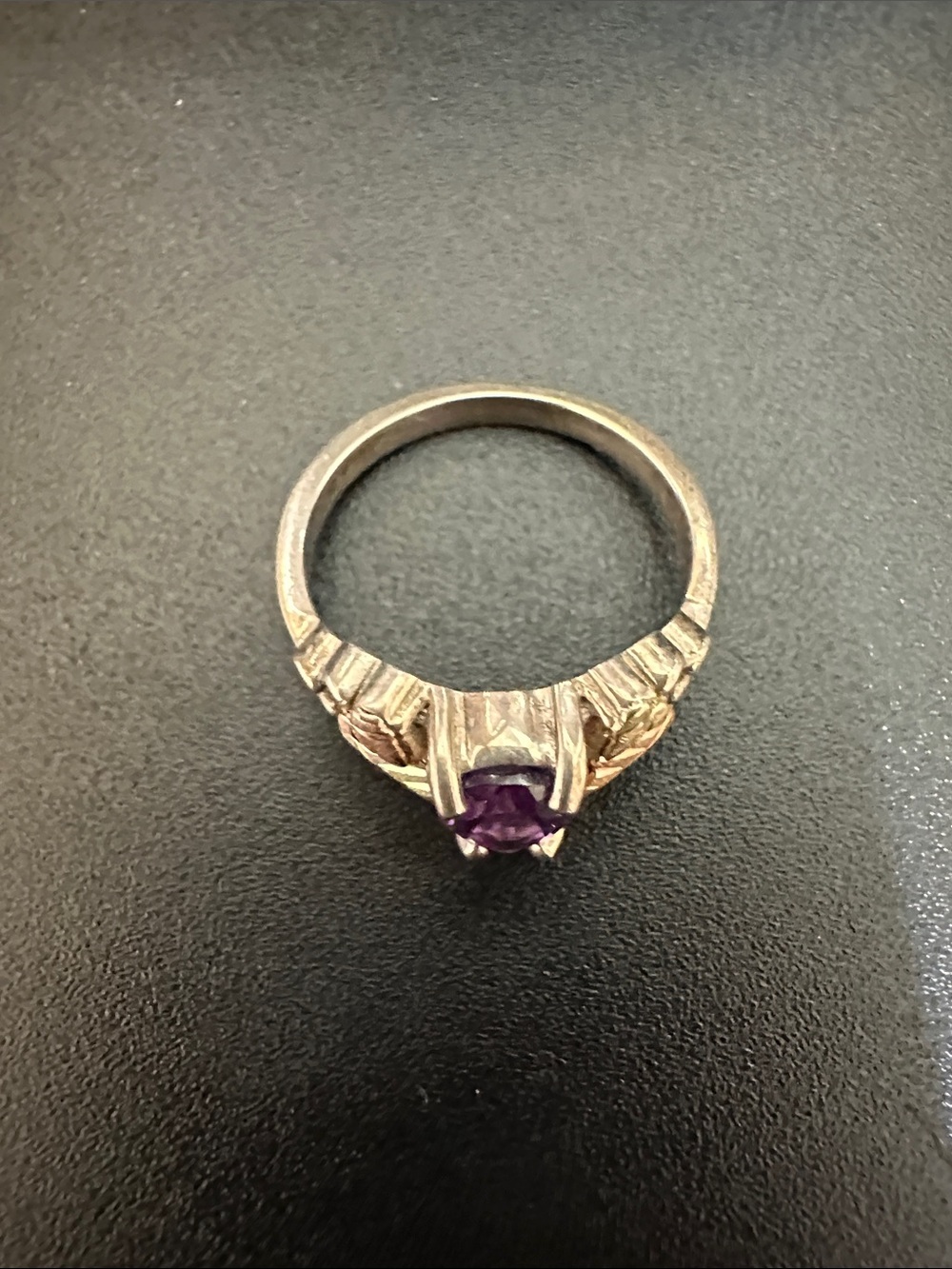 CCO sterling 12 k gold amethyst Black hills Native American ring - Picture 2 of 3